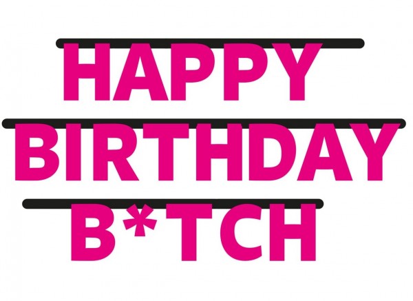 Fødselsdag Bitch krans 3m