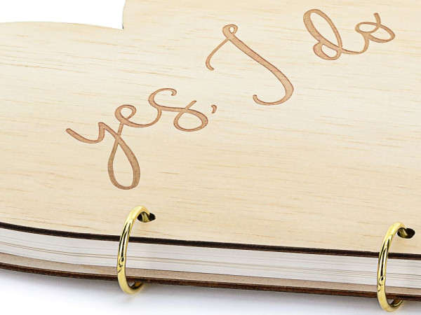 Wooden guest book Yes - I do