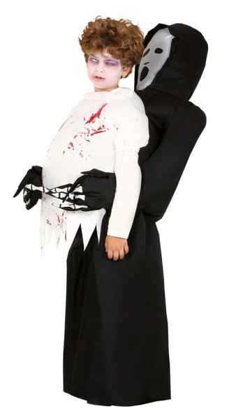 Inflatable horror grim reaper child costume