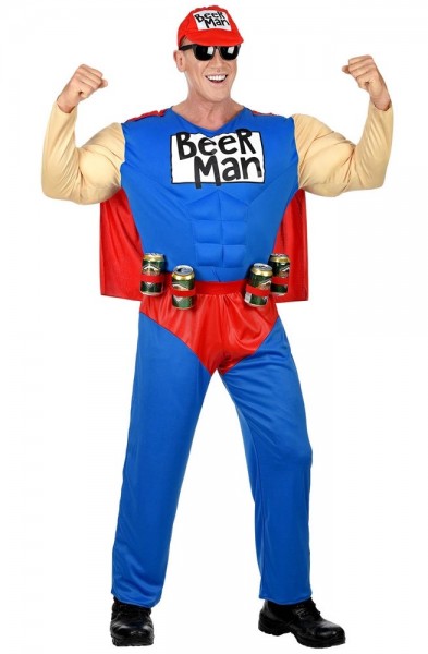 Mighty Beerman Superhelden Kostüm
