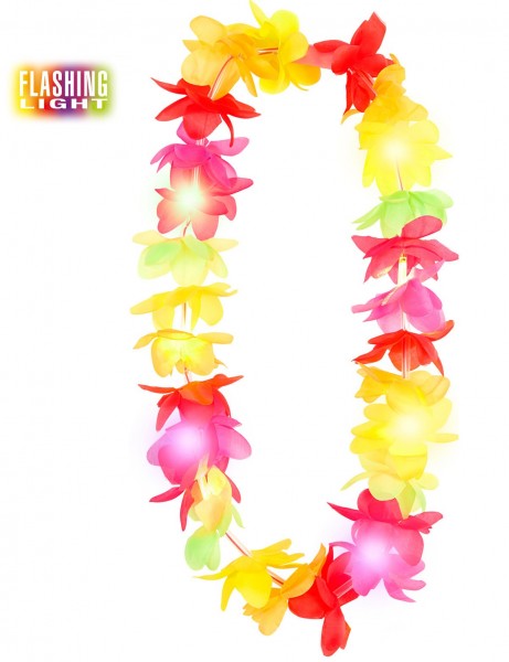 Collar hawaiano luminoso Honululight