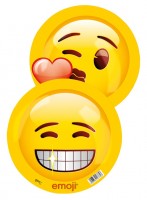 Voorvertoning: Emoji-bal grijnzend en verliefd 23 cm