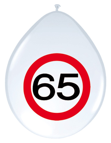 8 señales de tráfico 65 globos 30cm
