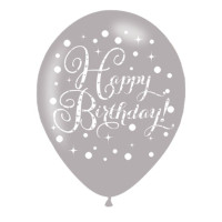 6 Happy Birthday Latexballons