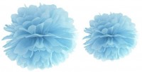 Voorvertoning: Pompom Romy azuurblauw 35 cm