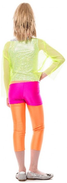Hotpants Neon Pink For Children 2
