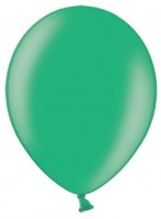Oversigt: 100 feststjerner metalliske balloner grøn 27cm