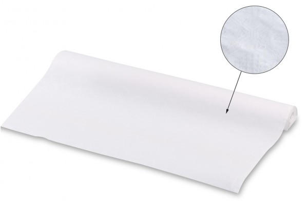 Weiße Papiertischdecke Janina 10m