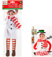 Widok: Elf w stroju bałwana 30cm