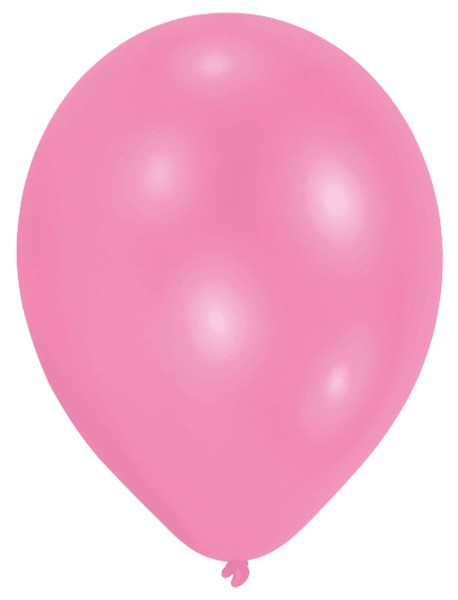25 globos de látex rosa 27,5cm