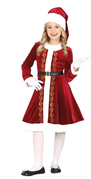 Santa Girl flicka kostym