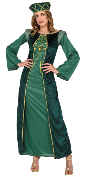 Costume medioevale Lady Gerda verde