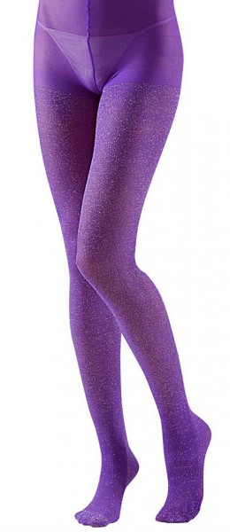 Glitter tights Liliana 40DEN purple