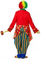 Oversigt: Farverig klovn Charlie-klovne kostume