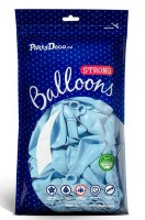 Aperçu: 100 ballons étoiles de fête bleu bébé 30cm