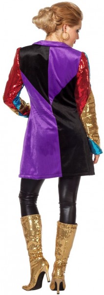 Farverig sequin jakke disco 2