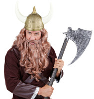 Golden viking warrior helmet