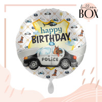 Vorschau: Heliumballon in der Box Police Academy Birthday