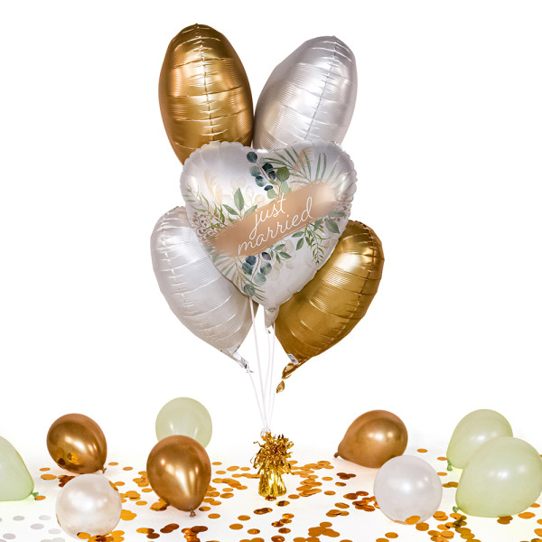 Heliumballon in der Box Wedding Natural Frame