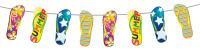 Colourful Flip Flop Garland Chain 10m