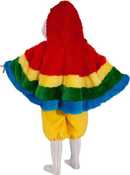 Capa de loros coloridos para niños 2