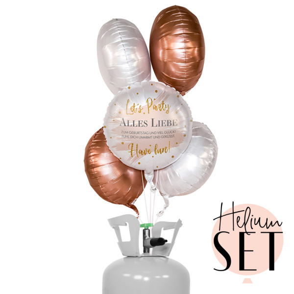 Alles Liebe Ballonbouquet-Set mit Heliumbehälter