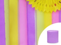 Aperçu: Papier crépon violet 10 m, 4 parties