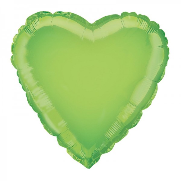True Love corazón globo verde