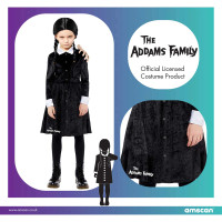 Anteprima: Costume da mercoledì Addams per bambina