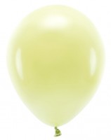 100 eco pastel balloons lemon yellow 30cm
