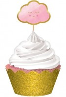Anteprima: Set cupcake Hello World rosa 72 pezzi