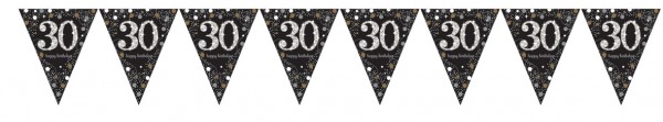 Guirnalda de banderines Golden 30th Birthday 4m