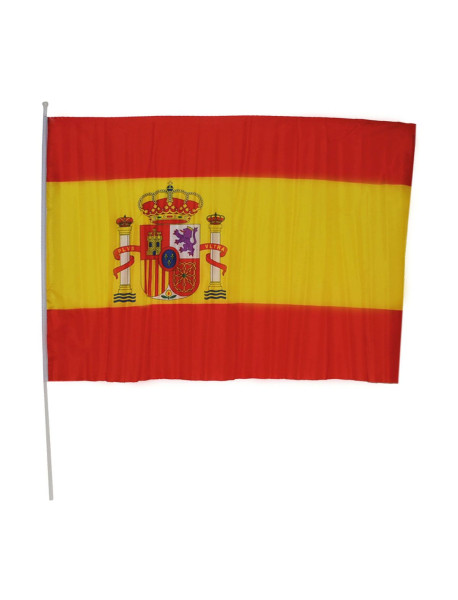 Spaniens flag med våbenskjold