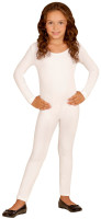 Body dziecięce z długim rękawem w kolorze białym
