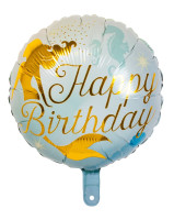 Voorvertoning: Folieballon Gouden Zeemeermin 45cm