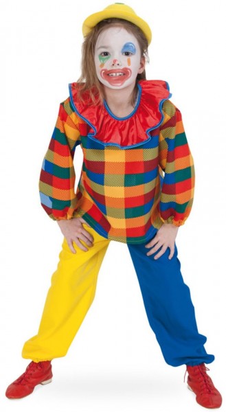 Clown clara børn kostume