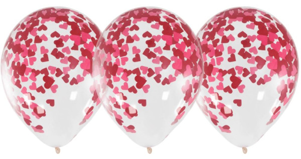 Valentine's day helium bottle with balloons