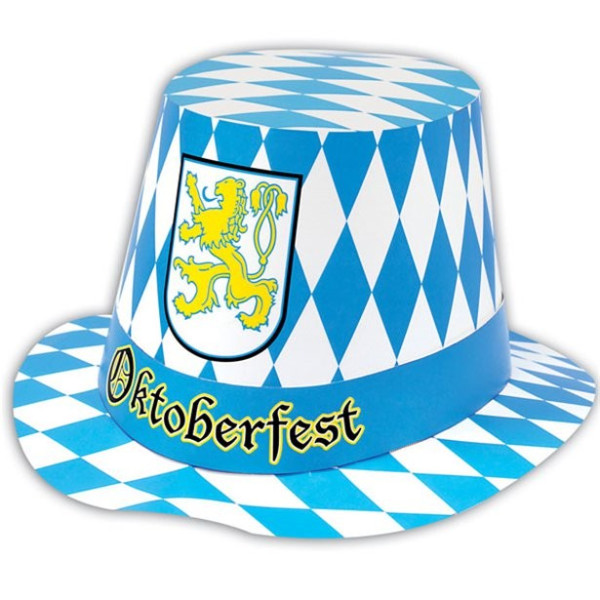 Sombrero de Oktoberfest con motivo de rombos
