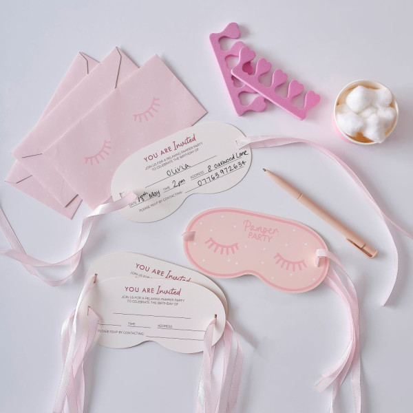 10 Pinky Winky invitation cards