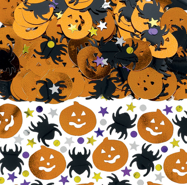 przerażające konfetti na Halloween