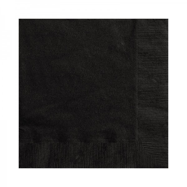 20 napkins Vera black 25cm