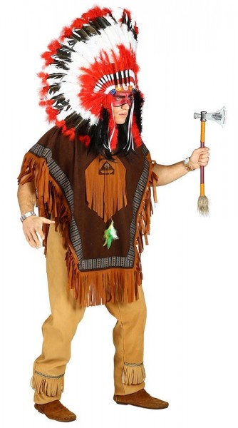Indianer Herren Poncho Ahanu 4
