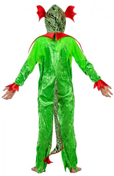 Disfraz infantil de dragón emeraldo 3