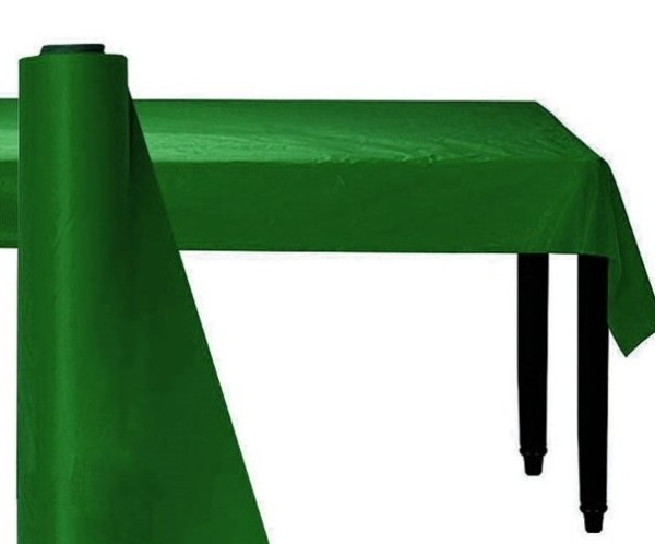 Rollo de mantel verde Basilea 30m