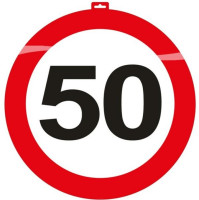 50 Speed Sign Decoration 48cm