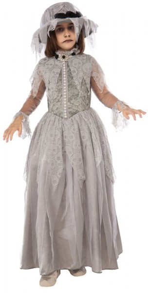 Disfraz de fantasma victoriano para niña