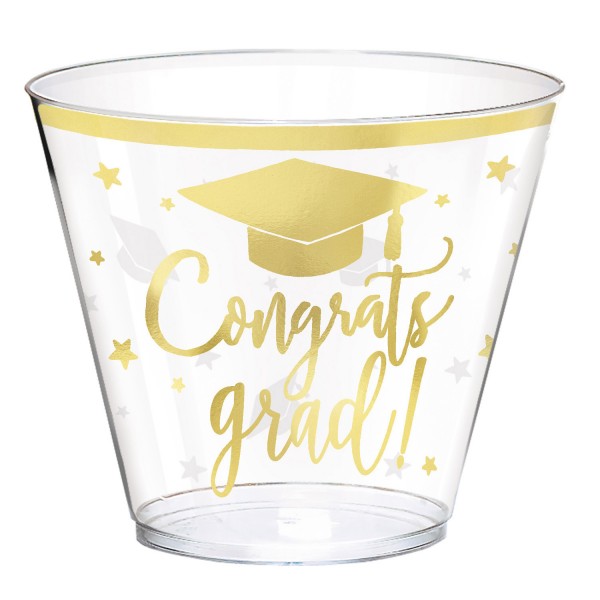 30 graduation ceremony plastic cups 266ml