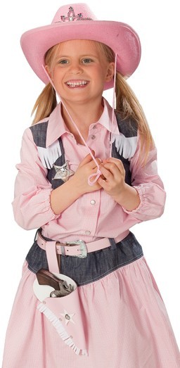Roze cowgirl riem voor kinderen