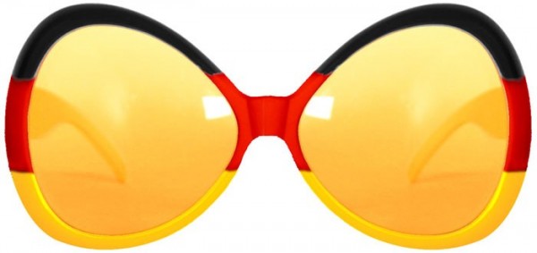 Kæmpe briller med tyske farver