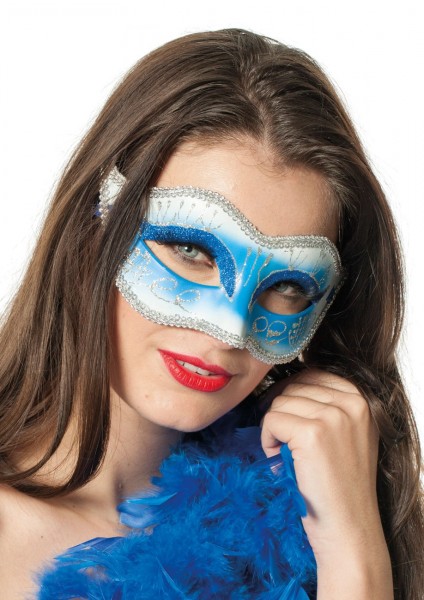 Masque pour les yeux Glitter pour femme bleu